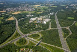 Luftbild Luftaufnahme Autobahnkreuz Sprockhövel