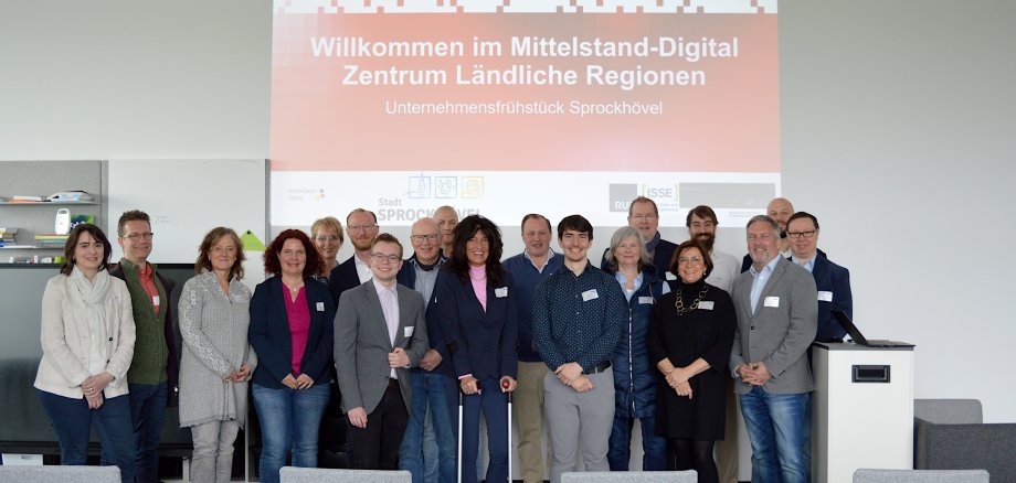 Die Teilnehmenden des Unternehmer*innenfrühstücks, Mai 2024