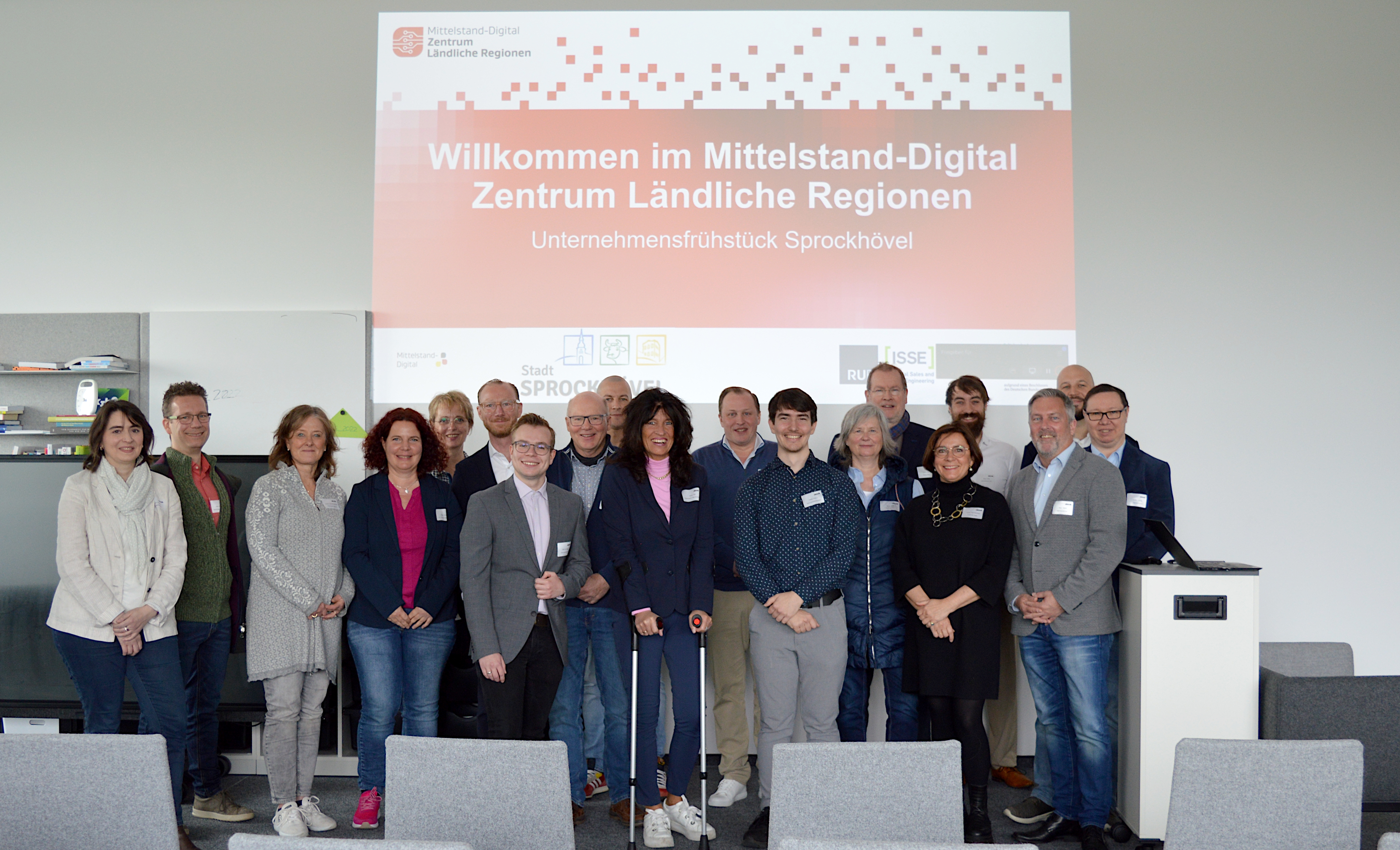 Die Teilnehmenden des Unternehmer*innenfrühstücks, Mai 2024