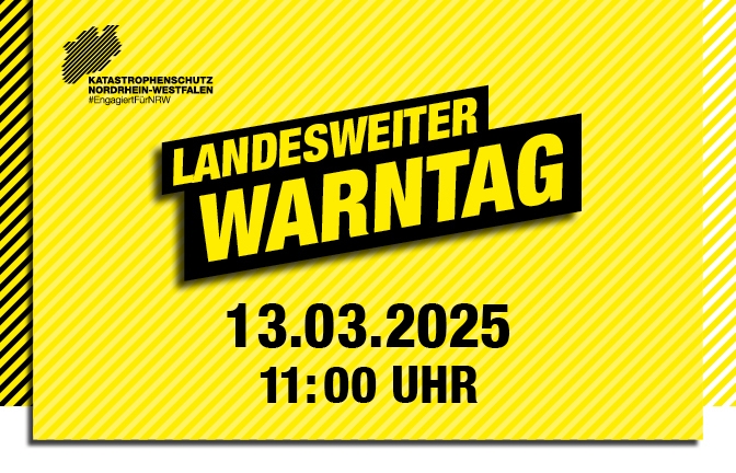 Logo zum Landesweiten Warntag am 13.3.2025