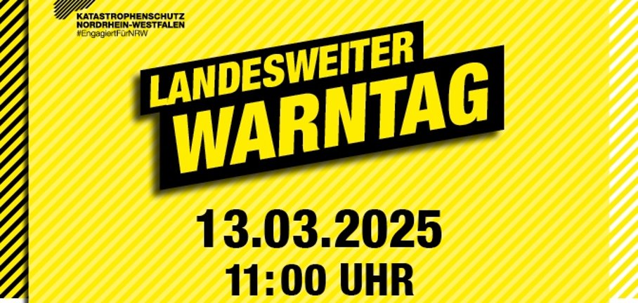Logo zum Landesweiten Warntag am 13.3.2025