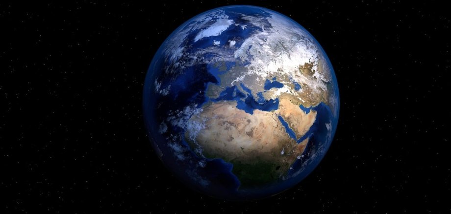 Der Planet Erde aus dem Weltall gesehen