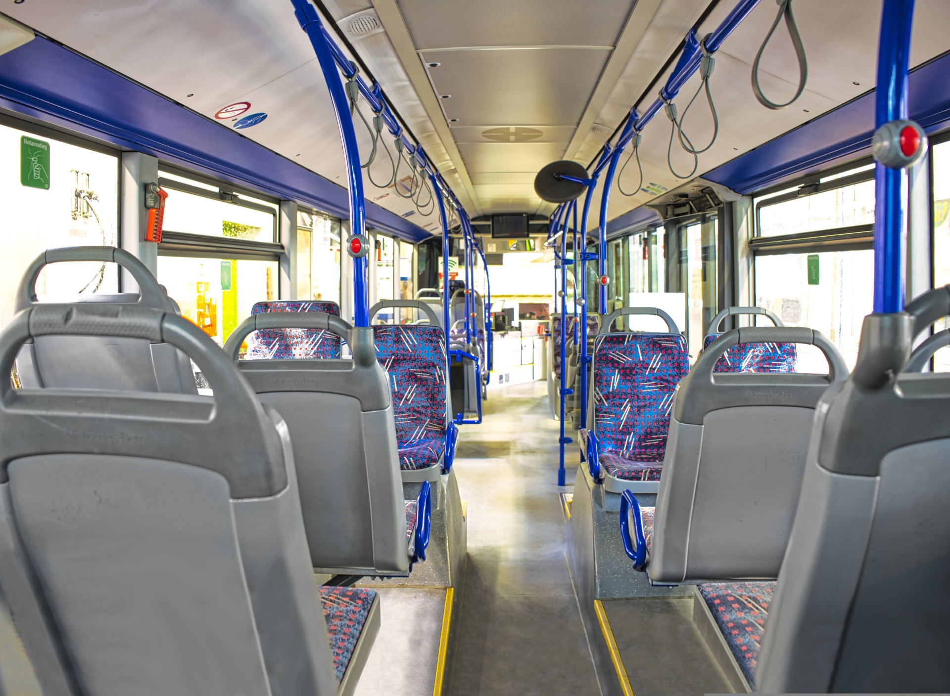 Aufnahme eines Linienbusses von innen