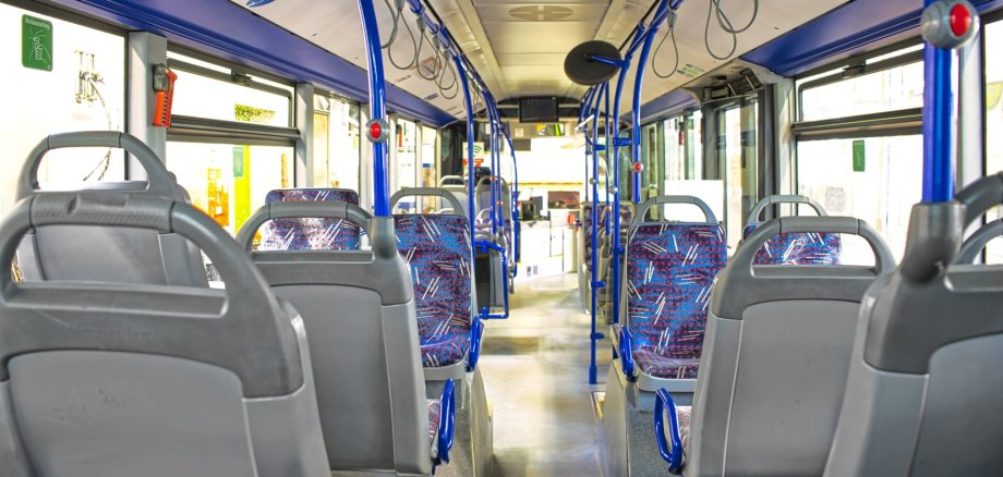 Linienbus Aufnahme eines Linienbusses von innen