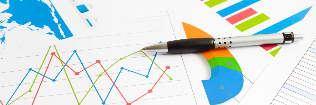 Statistiken Verschiedenen Diagramme auf Papier